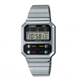 Casio Vintage Watch Silver A100WE-1A