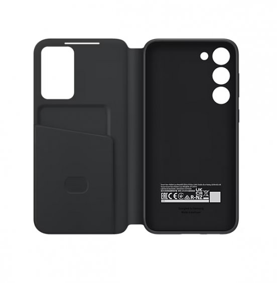 Samsung S23 Plus Smart View Wallet Case Black - EF-ZS916CBEGWW