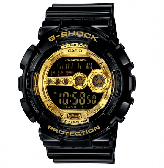 Casio G-Shock Standard Digital Watch Black GD100GB-1D