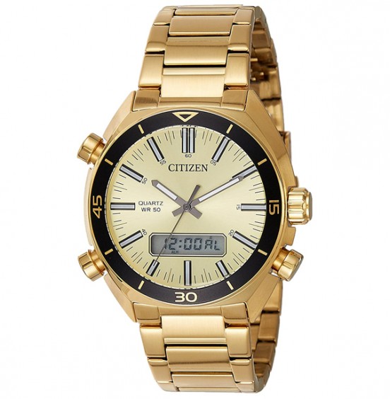 CITIZEN QUARTZ MULTI FUNCTION DIGITAL/ANALOGUE 48mm- JM5462-56P