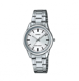 Casio General Lineup, Standard Analog Watch White LTPV005D-7A